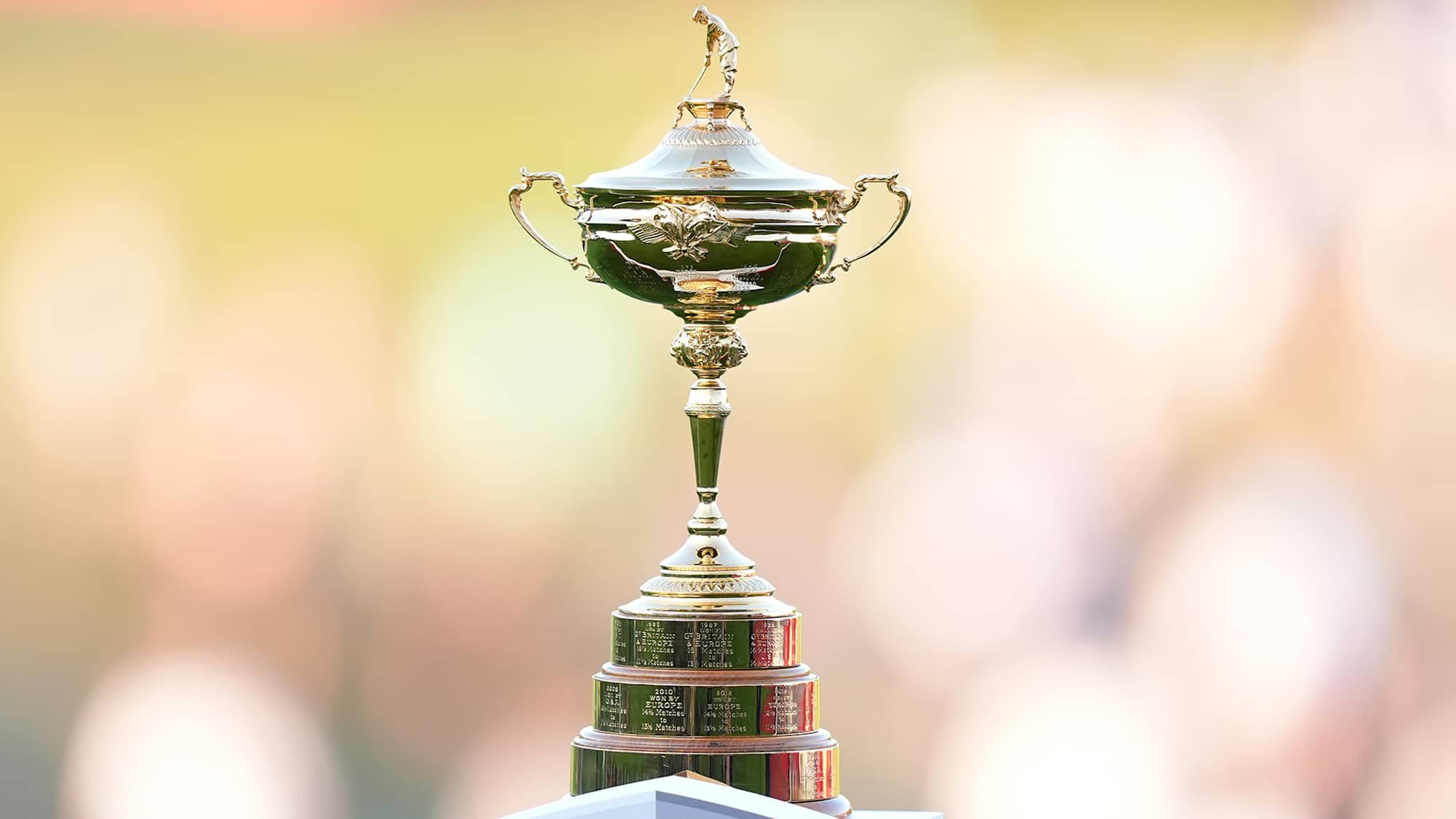 The Ryder Cup trophy